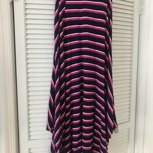 Chico's Navy, Hot Pink and White Maxi skirt